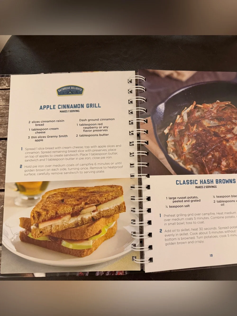 Campfire Cooking Spiral Bound Cookbook 60+ Outdoor Camping Recipes